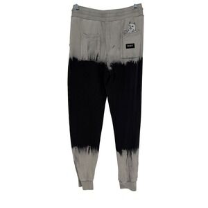 RIPNDIP Lord Nermal Dip Dye Sweatpants‎ Gray Black Mens Size S Graphic Joggers